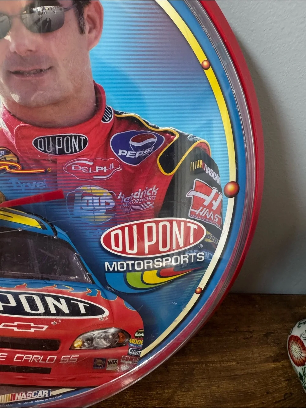 Jeff Gordon #24 DuPont Motorsports NASCAR WinCraft Wall Clock 12” Non Working